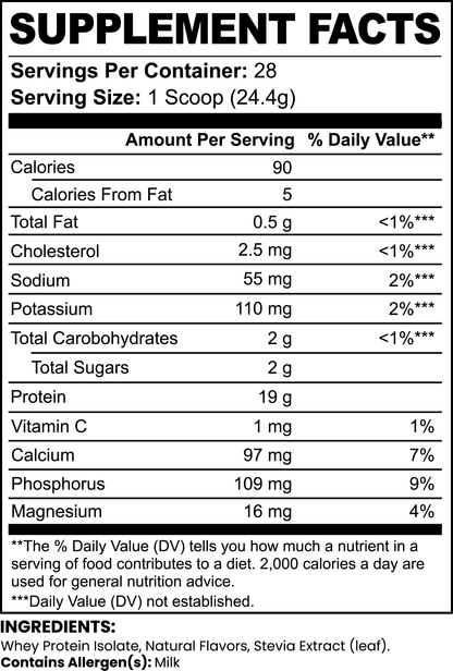 Whey Protein Isolate (Vanilla)